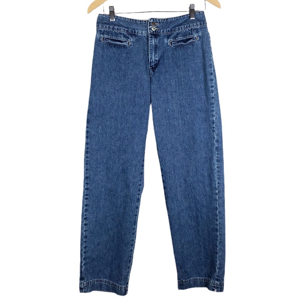 Gap Double Button Vintage Y2K Denim Blue Jeans Size 8